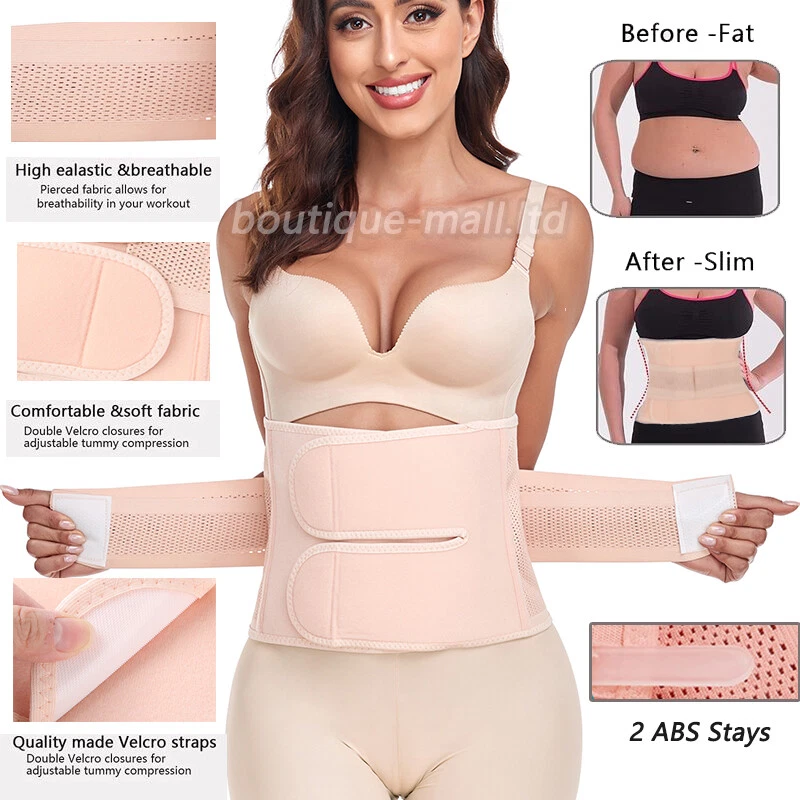 Postpartum Belly Band Abdominal Binder Post Surgery Wrap Recovery Support Belt - Image 3 of 4