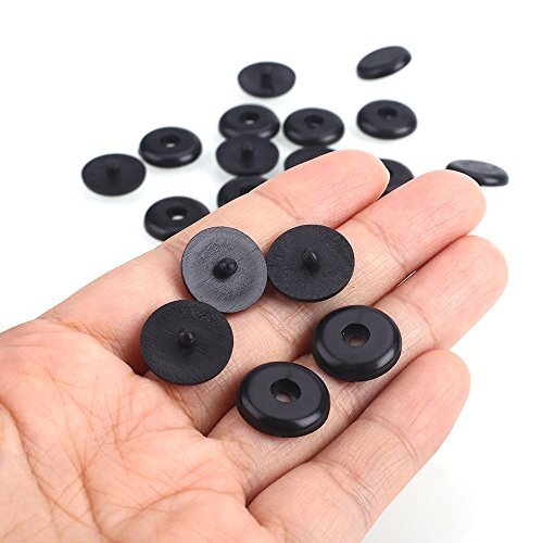 Seat Belt Button Buckle Clip Stop - Universal Fit Stopper Kit Black - Picture 2 of 5