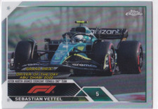 Topps 2023 Chrome Formula 1 Nr. 187 Sebastian Vettel Silver Refractor