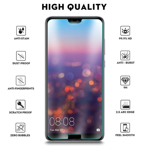 2 PACK 9H Tempered Glass Screen Protector For HUAWEI P30 Nova 5T 3e 3i 2 Lite - Picture 7 of 9