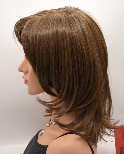 FEATHERED BOB Wig by TRESSALLURE, 10R CLEARANCE Heat-Friendly! MonoTop + Lace Ft - Picture 6 of 13