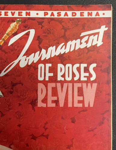 1947 Tournament of Roses Review Program Pasadena Rose Bowl LEGGERE - Foto 5 di 7