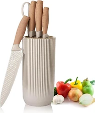 Chef Knife. Kitchen Knives for Cutting, Cooking 6 Piece Set Safe Stainless Steel