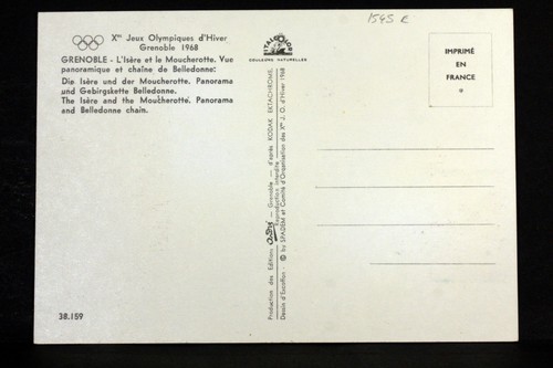JEUX OLYMPIQUES D HIVER GRENOBLE   FRANCE  Carte Postale Maximum FDC Yt C 1545 E - Picture 2 of 2