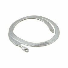 5mm Herringbone Necklace Sterling Silver 925 Italian Chain - 16''-30'' New