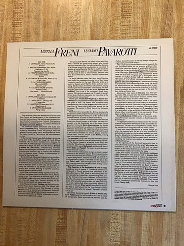 Mirella Freni & Luciano Pavarotti Vinyl LP Record Album EX/EX - Picture 2 of 2
