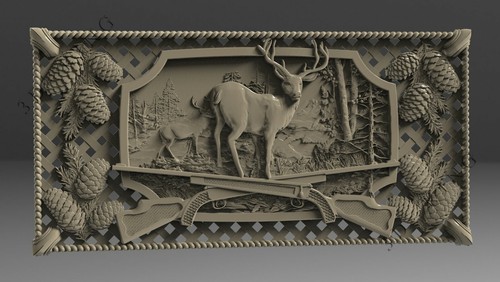 16 STCK. STL 3D Modelle von JAGD'S BACKGAMMONS für CNC Aspire ROUTER 3D Drucker - Bild 6 von 12