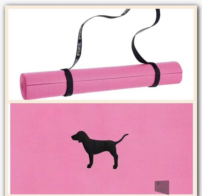 Victoria's Secret PINK Yoga Mat Pink Dog Nwt