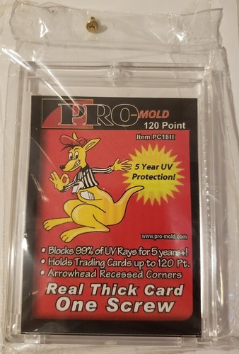 Pro-Mold Real Thick Trading Card 1-Screw Screwdown Holder 120pt Jersey Patch - Picture 1 of 2