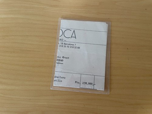 Factura Compra ROLEX QUARTZ Invoice - J. Roca Paseo Gracia - Watches Collectors - Bild 4 von 4