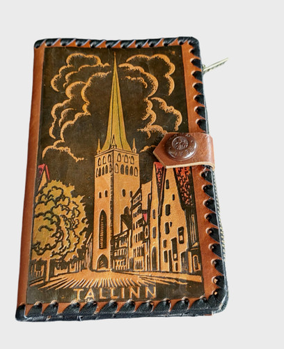 1960's USSR Soviet Estonia TALLINN Vintage Leather Wallet