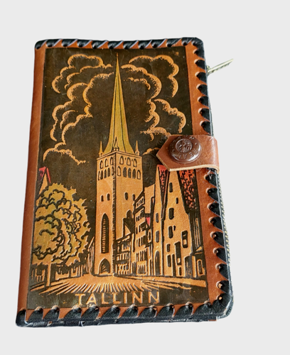 1960's USSR Soviet Estonia TALLINN Vintage Leather Wallet - Picture 1 of 4
