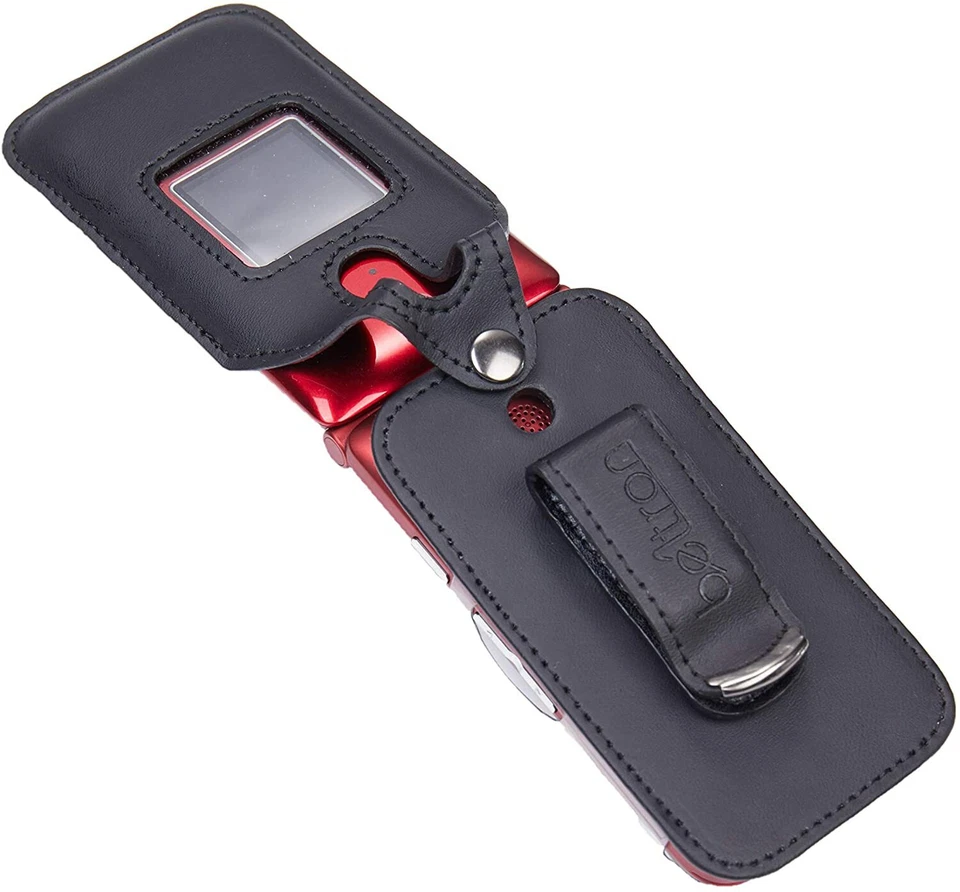 Fitted Leather Case for Alcatel GreatCall Jitterbug Flip Phone for Seniors 4043 - Image 4 of 4