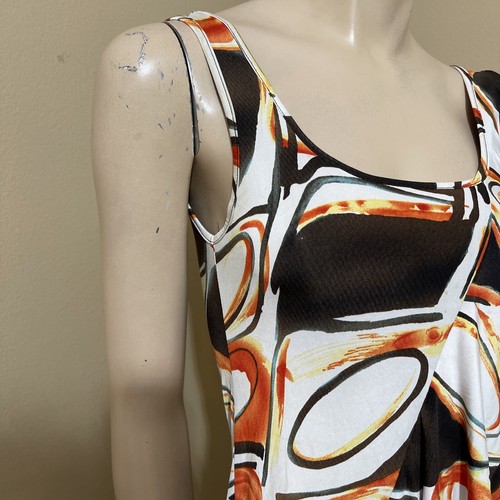Women’s Multicolour Polyester Casual Open Stretch Ruffle Size M Sundress Tunic - Picture 5 of 12