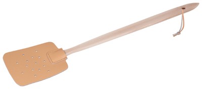 Fliegenklatsche Fliege Insekten Klatsche Holzstiel + Lederteil </span> (4260140527652)
