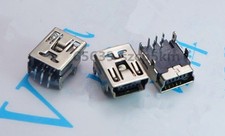 20 pcs Mini USB Type B Female 5 Pin DIP PCB Socket Connector 4 pin Straight Leg