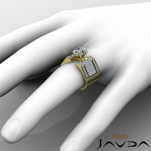 4 Prong Invisible Set Oval Diamond Engagement Anniversary Ring GIA H SI1 3.62Ct - Picture 8 of 10