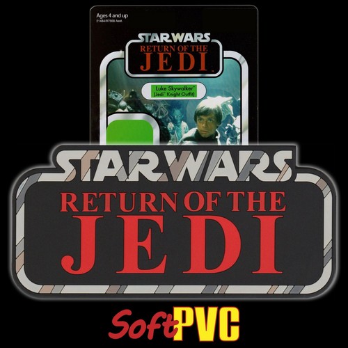 Kenner STAR WARS Vintage style "Return of the Jedi" toy logo 6" soft PVC coaster - Picture 3 of 5