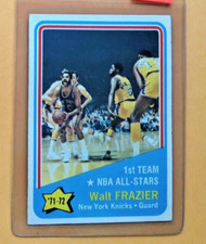 1971 72 Topps Basketball Card #165 WALT FRAZIER  All Star Item 1 HOF Excellent