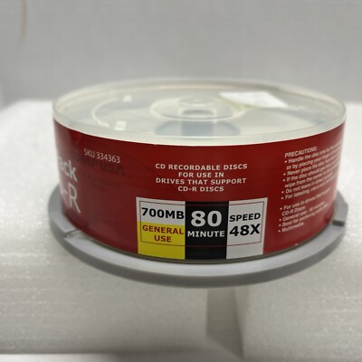 CD-R Blank Discs Comp Usa 700 MB 80 Min Open Box - 20 Pcs | eBay