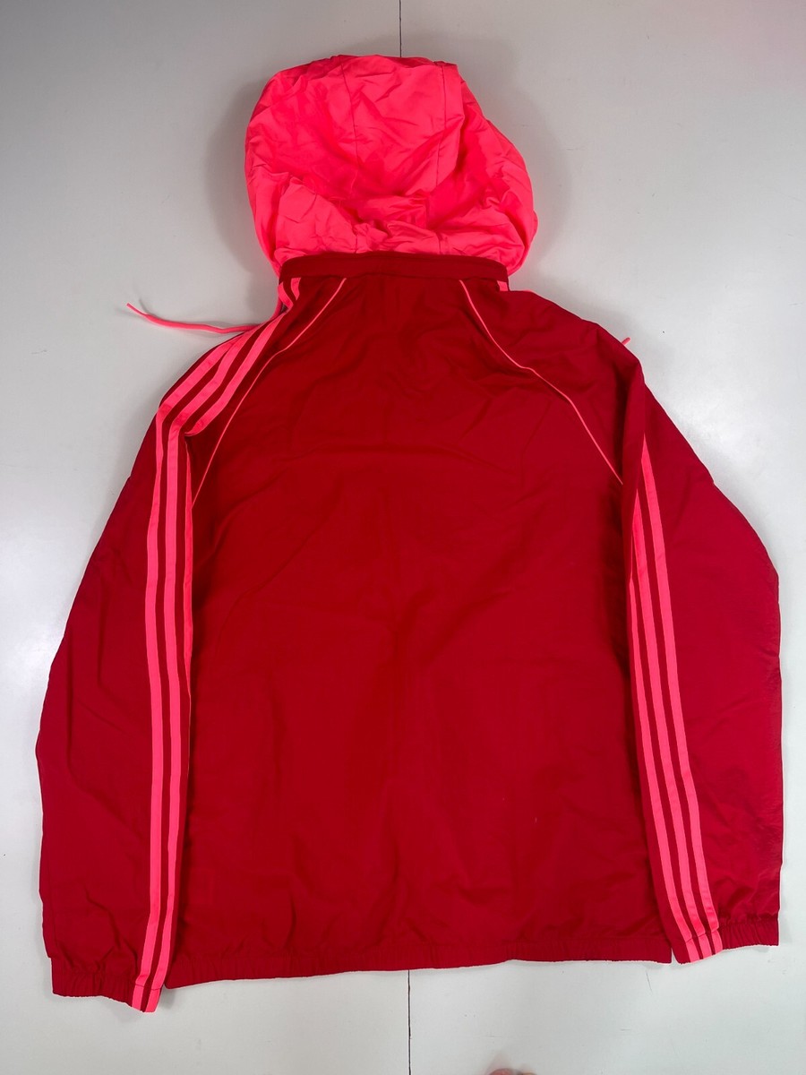adidas windbreaker 赤 adidas Originals Men's Adicolor 3-Stripes Windbreaker Full