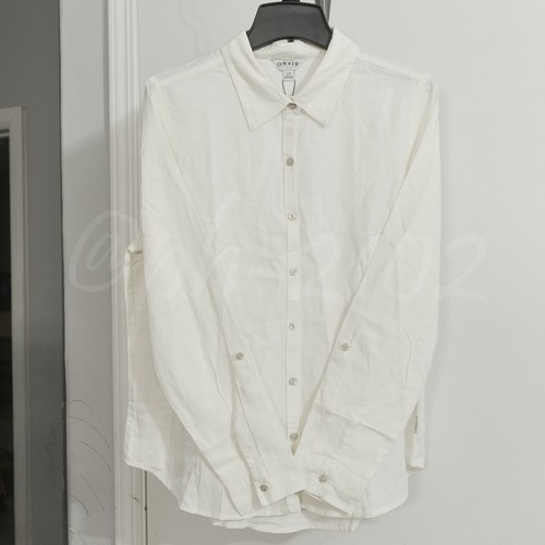 Orvis WomensLong Sleeve Linen Blend Top Shirts select colors and size - Picture 6 of 34