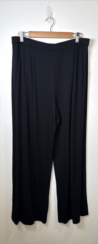 J.JILL Wearever 2pc Set Large Black Pleated Wide Leg Pant Flowy Tank Pull On L - Picture 9 of 13