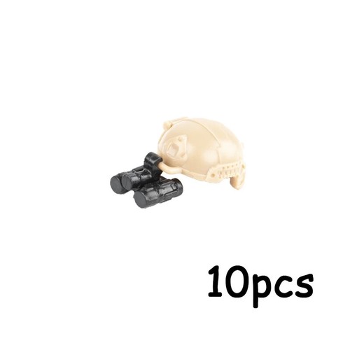 Máscara sombrero casco soldado militar 10 un. para LEGO bloque de construcción ladrillo juguete - Imagen 18 de 39