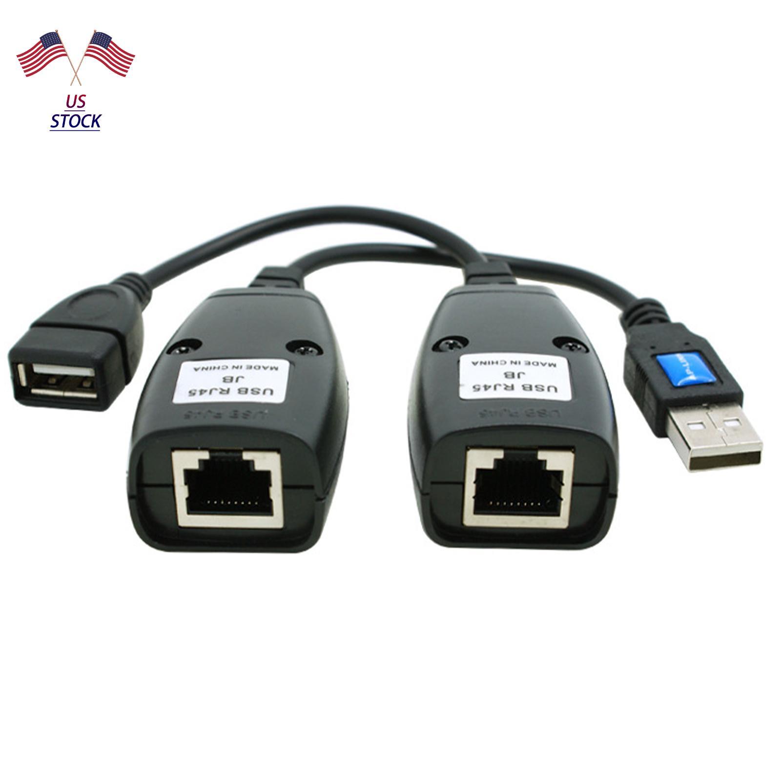 USB Ethernet Extender Adapter for RJ45 Cat5e Cat6 LAN Cable Over Repeater-image