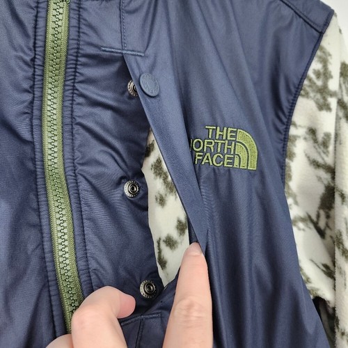 The North Face Para Hombres Media Cremallera Talla M Azul Marino Softshell Estampado Vellón Invierno Exterior - Imagen 3 de 8