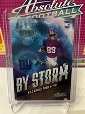 2021 Panini Absolute Football Kadarius Toney By Storm Rookie Card #BST-10 Giants