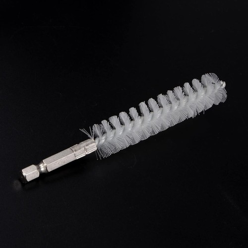 Nylon Bohrbürste 17 mm Durchmesser Reinigungsdrahtbürste mit Griff 1/4" Sechskantschaft - Bild 3 von 6