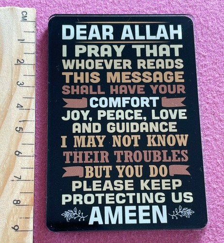  ISLAMIC INSPIRATIONAL QURANIC QUOTES IN ENGLISH FOR MUSLIM FRIDGE MAGNET GIFT - Picture 65 of 65