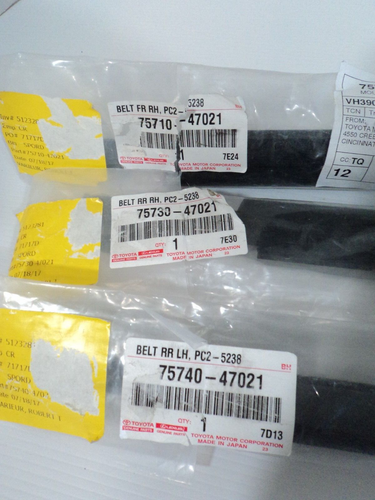 Genuine Toyota 10-15 Prius Window Door Belt Molding Weatherstrip FR RH, RR RH/LH - Foto 2 di 3