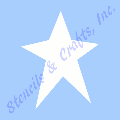 Primitive Star Stencil, Painting Stencil, Template, Craft, DIY, Size: 6.5" x 5" - Picture 1 of 2