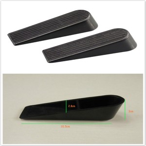 Black Heavy Duty Flexible Rubber Door Stop Wedge Premium Door Stopper Black Heavy Duty Flexible Rubber Door Stop Wedge Premium Door Stopper