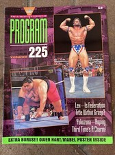 1994 WWF PROGRAM # 225 LEX / YOKOZUNA / OWEN HART / Mabel Poster World Wrestling