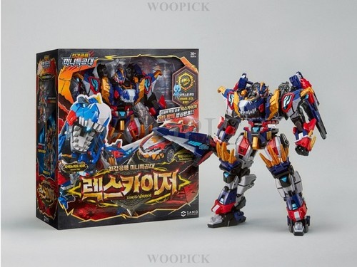 Miniforce Dinoid Warrior REX KAISER + 7 Headbot Full Set Transformer Robot 2025 - Picture 24 of 24