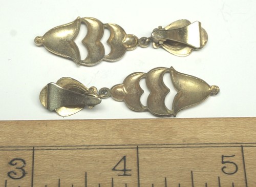 Vintage DAMASCENE Variety to Choose From- Bracelets- Earrings- Brooches- Rings - Picture 13 of 46