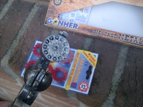 Gonher Spielzeugpistole, 12 Schuss Cowboy Revolver Pistole+144 Schuss - Bild 5 von 7