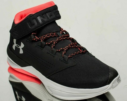 Under Armour Get B Zee Hi Top Mens Traines Sports Shoes Black R82 - Picture 2 of 4