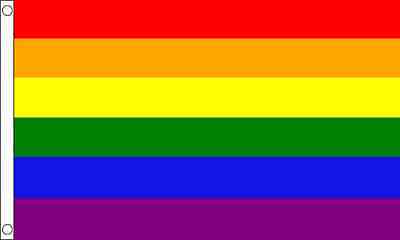 Pride 8ft x 5ft Giant Rainbow 240cm x 150cm LGBT Flag