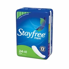 New STAYFREE Maxi Pads, Super 24 ea