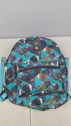 rare unique Dickies Waterfalls And Jungle Forest Patterned Book bag Backpack  - Picture 1 of 5