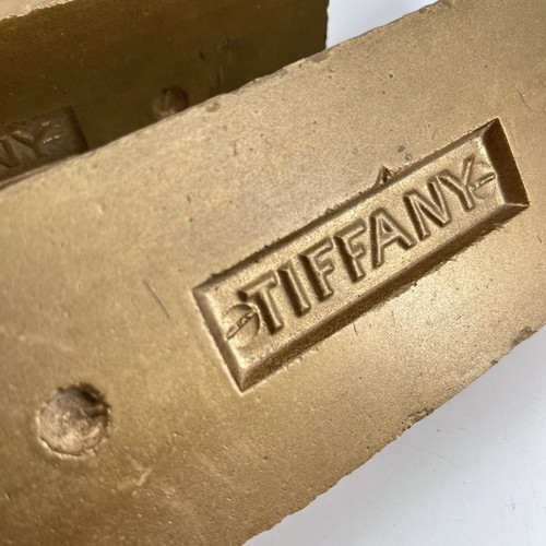 Antique Tiffany Enameled Brick Company Dry Pressed Kiln Fired Tile White Gold 2 - Picture 7 of 12