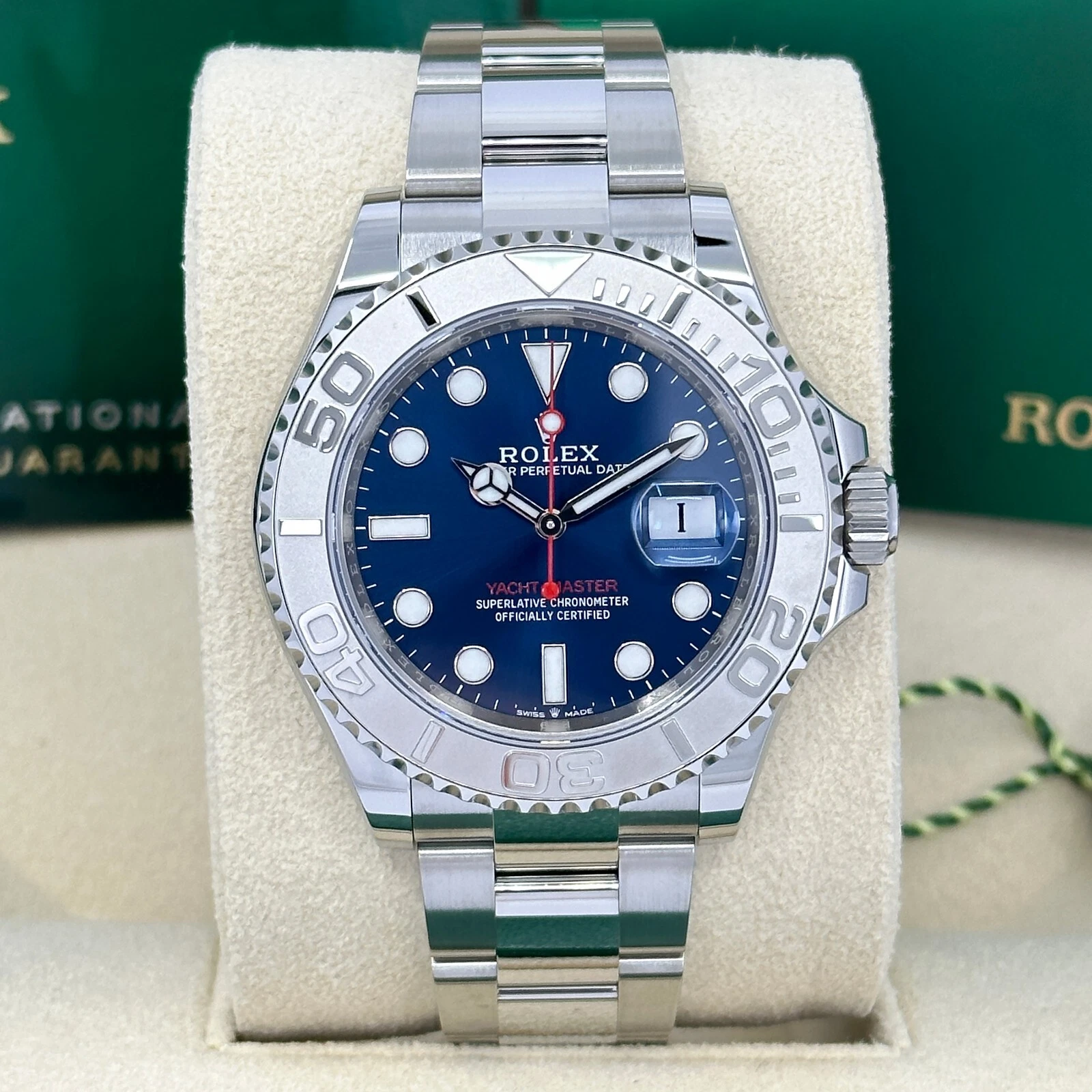 2025 Rolex Yacht-Master 40, Blue Dial, Unworn Full Set, 126622