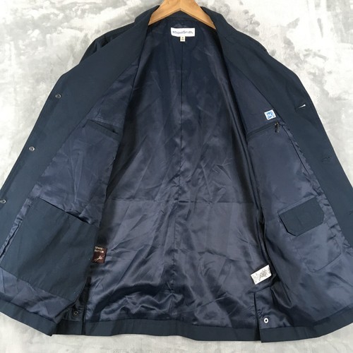 Chaqueta Abrigo TravelSmith Longitud Media, Para Hombre M, Azul Nueva Con Etiquetas - Imagen 2 de 13