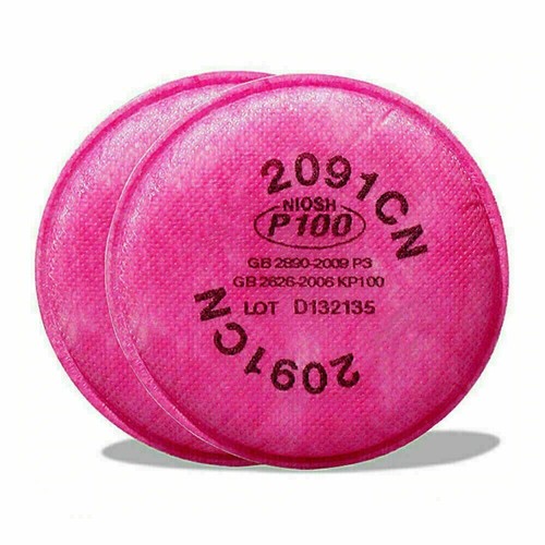 10 pz 2091 ricambio filtro per respiratore serie 6200,6300,6800,7502 2091CN - Foto 11 di 17