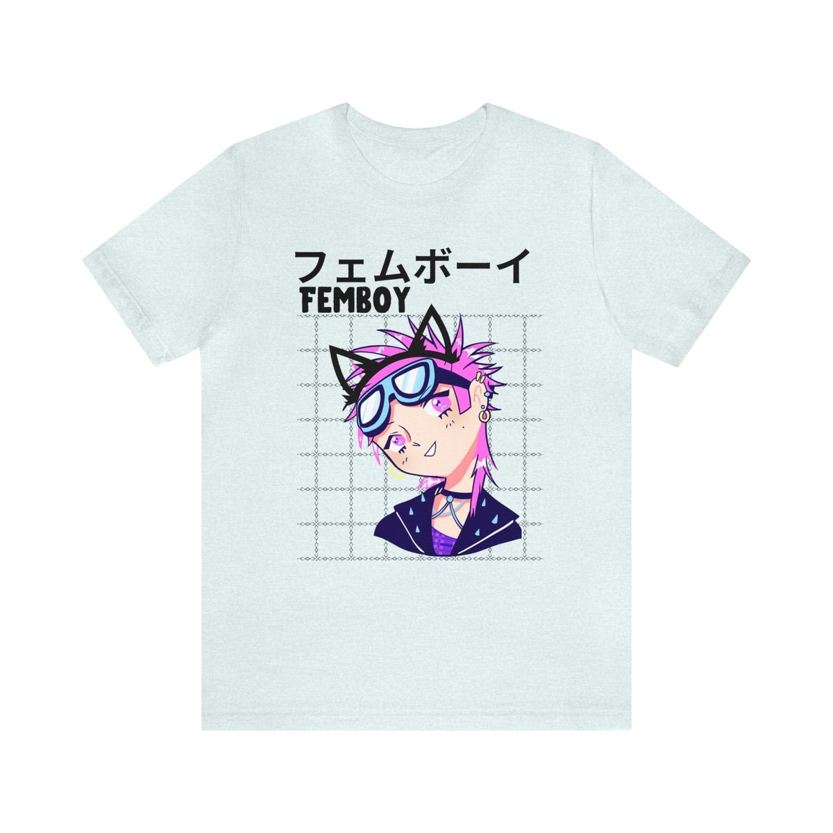 Femboy Anime T-Shirt, Boy Who Loves Cats T Shirt | eBay