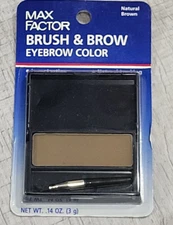 Max Factor Brush & Brow Eyebrow Color definer powder - Natural Brown - NIP